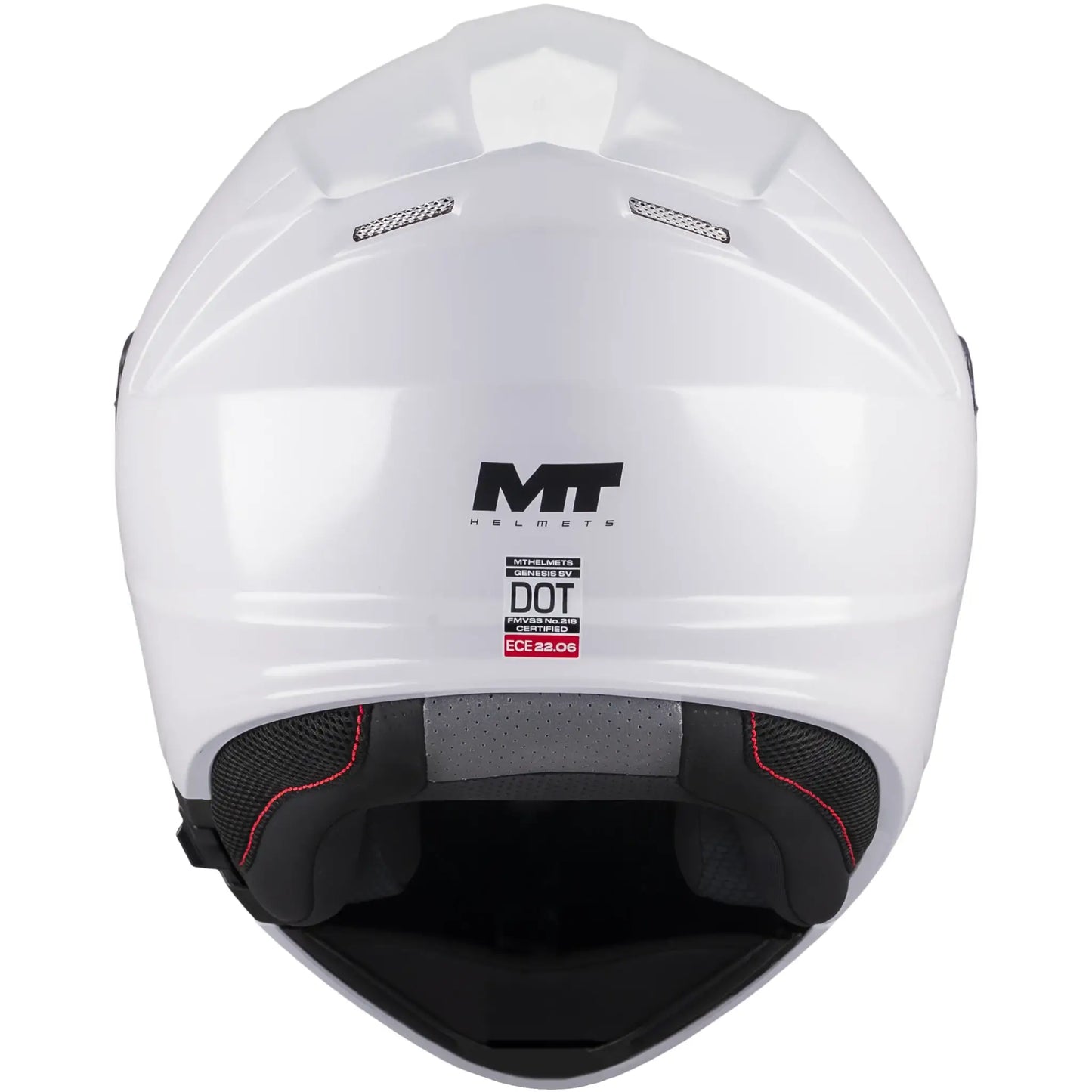 Casco MT Genesis SV Pure A0 - Blanco Brillo