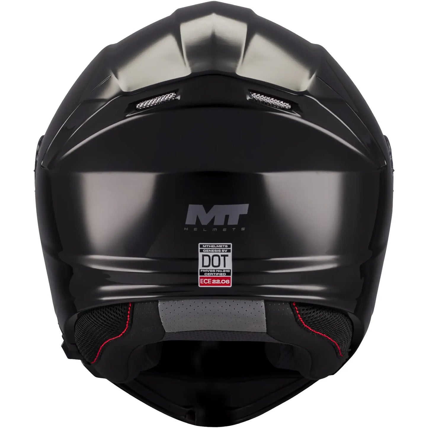 Casco MT Genesis SV Pure A1 - Negro Brillo
