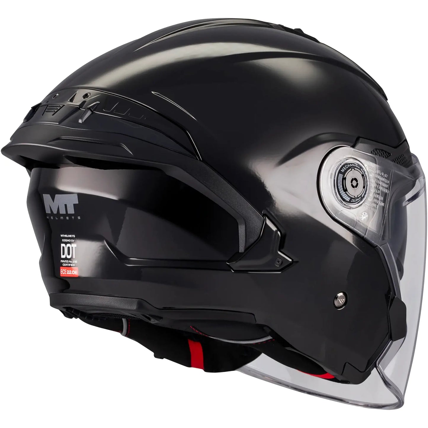 Casco MT Cosmo SV Pure A1 - Negro Brillo