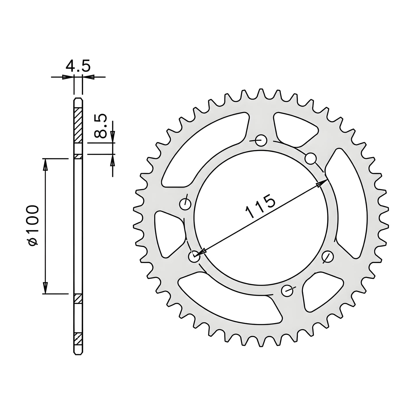 Cremalheira de transmissão Beta / Gilera / MH passo 420 IGM