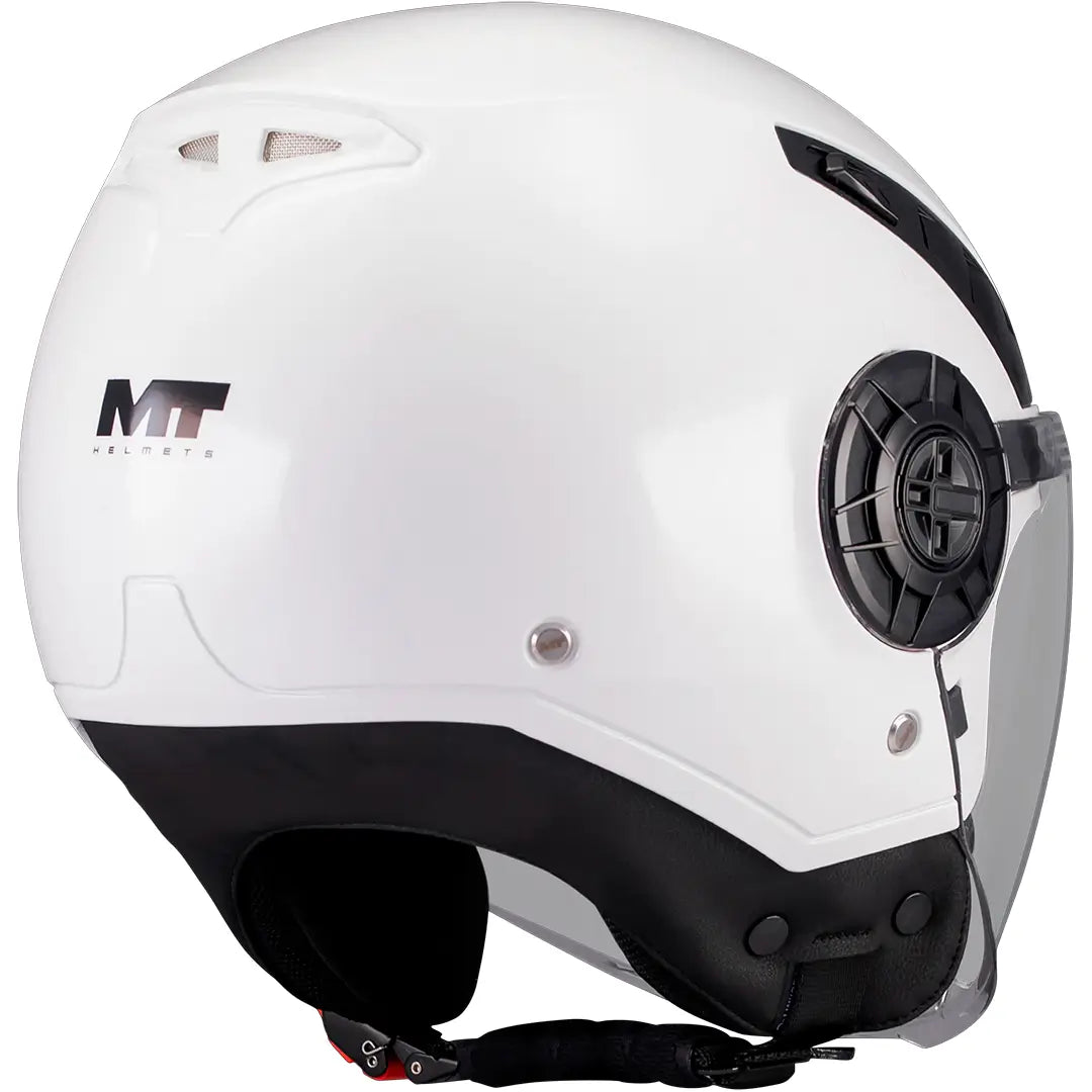 Casco MT Aeris Pure A0 - Blanco Brillo