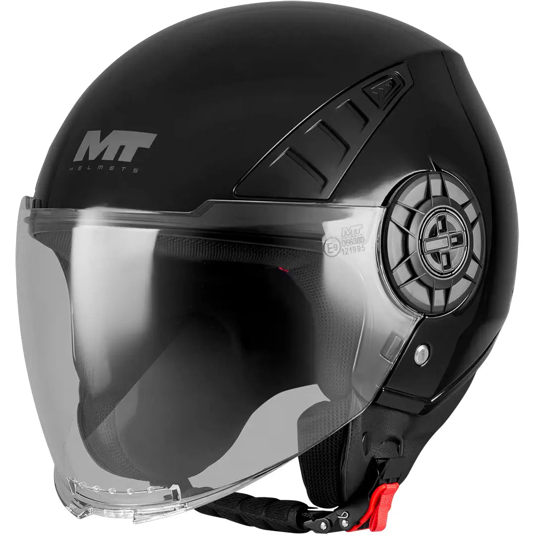 Casco MT Aeris Pure A1 - Negro Brillo