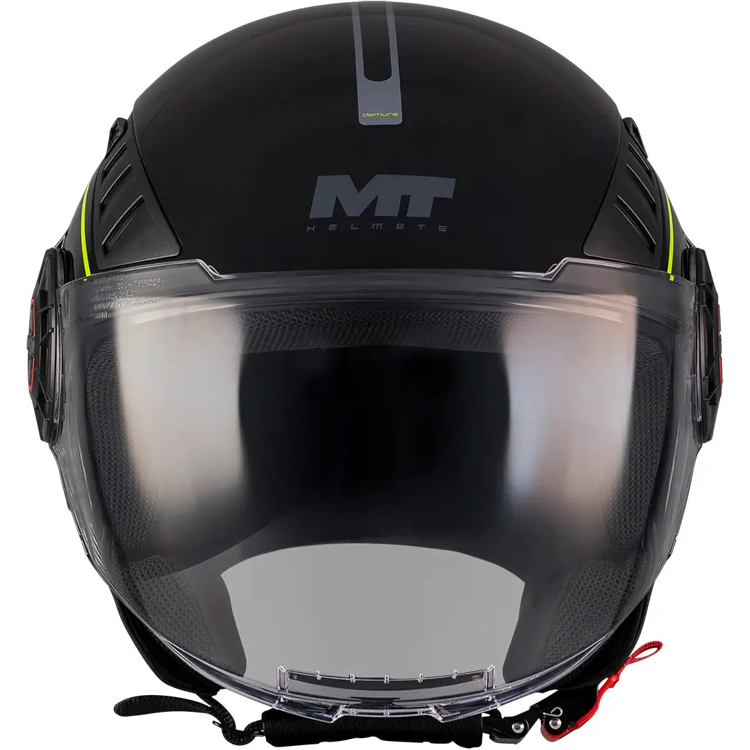 Capacete MT Aeris Demure B3 - Preto/Amarelo Brilhante