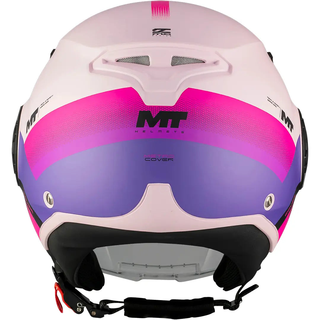 Casque MT Aeris Cover C8 - Noir/Rose Mat