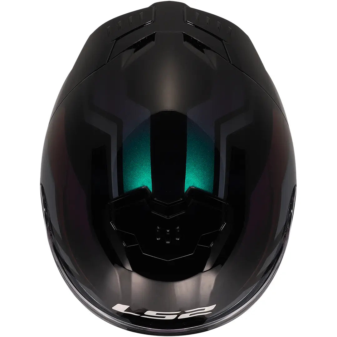 LS2 FF808 Stream II Fury Helmet - Black/Chameleon Gloss