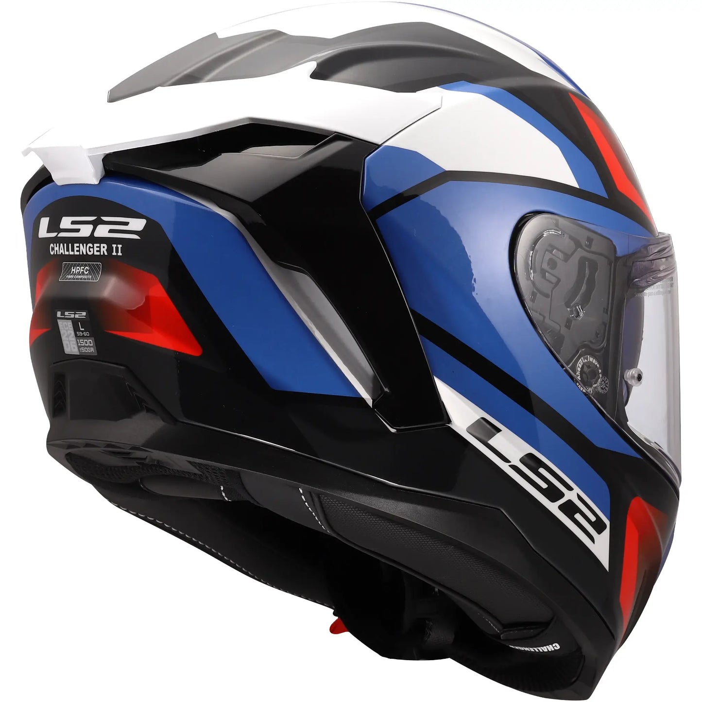 Casco LS2 FF817 Challenger II Viper - Blanco/Azul/Rojo