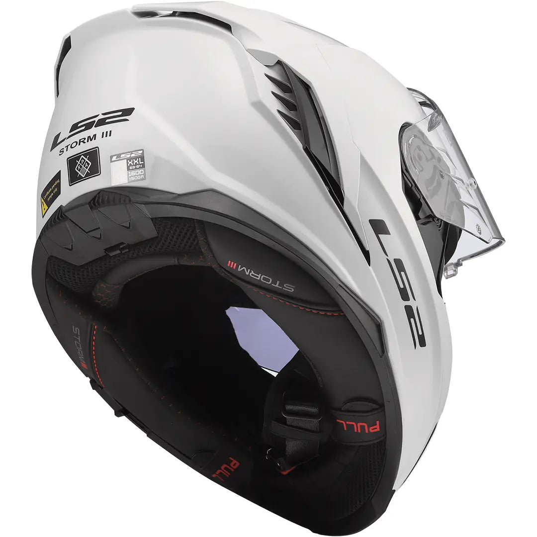 Casco LS2 FF818 Storm III Solid - Blanco Brillo