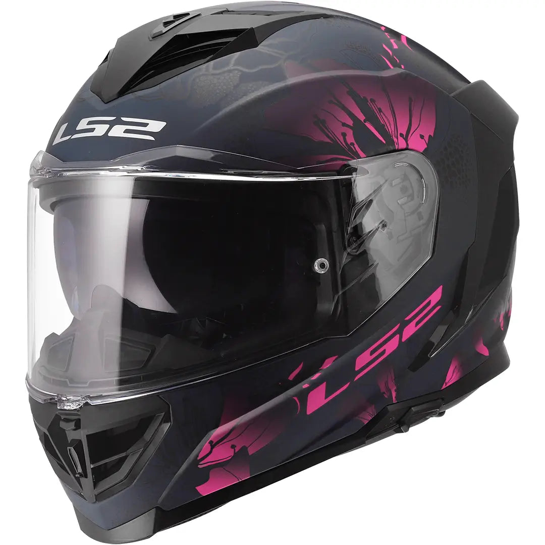 Casco LS2 FF818 Storm III Burst - Negro/Rosa Mate