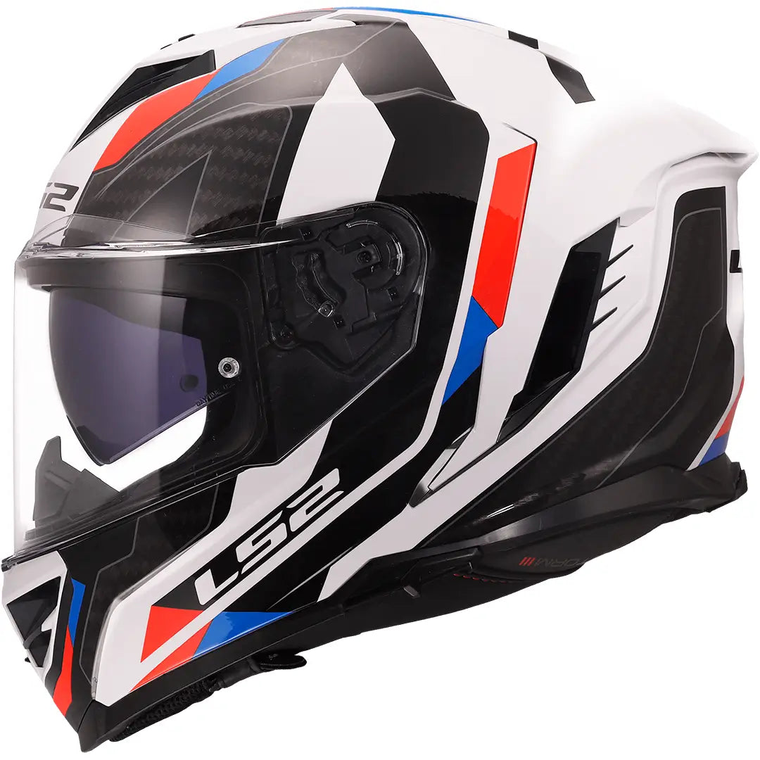 Casco LS2 FF818 Storm III Sporty - Blanco/Azul/Rojo
