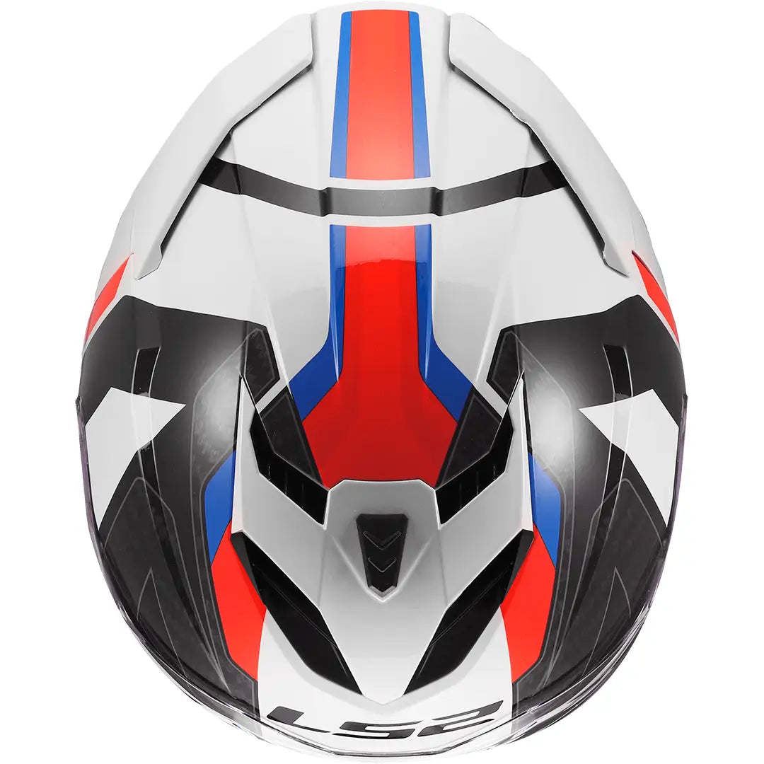 Casco LS2 FF818 Storm III Sporty - Blanco/Azul/Rojo