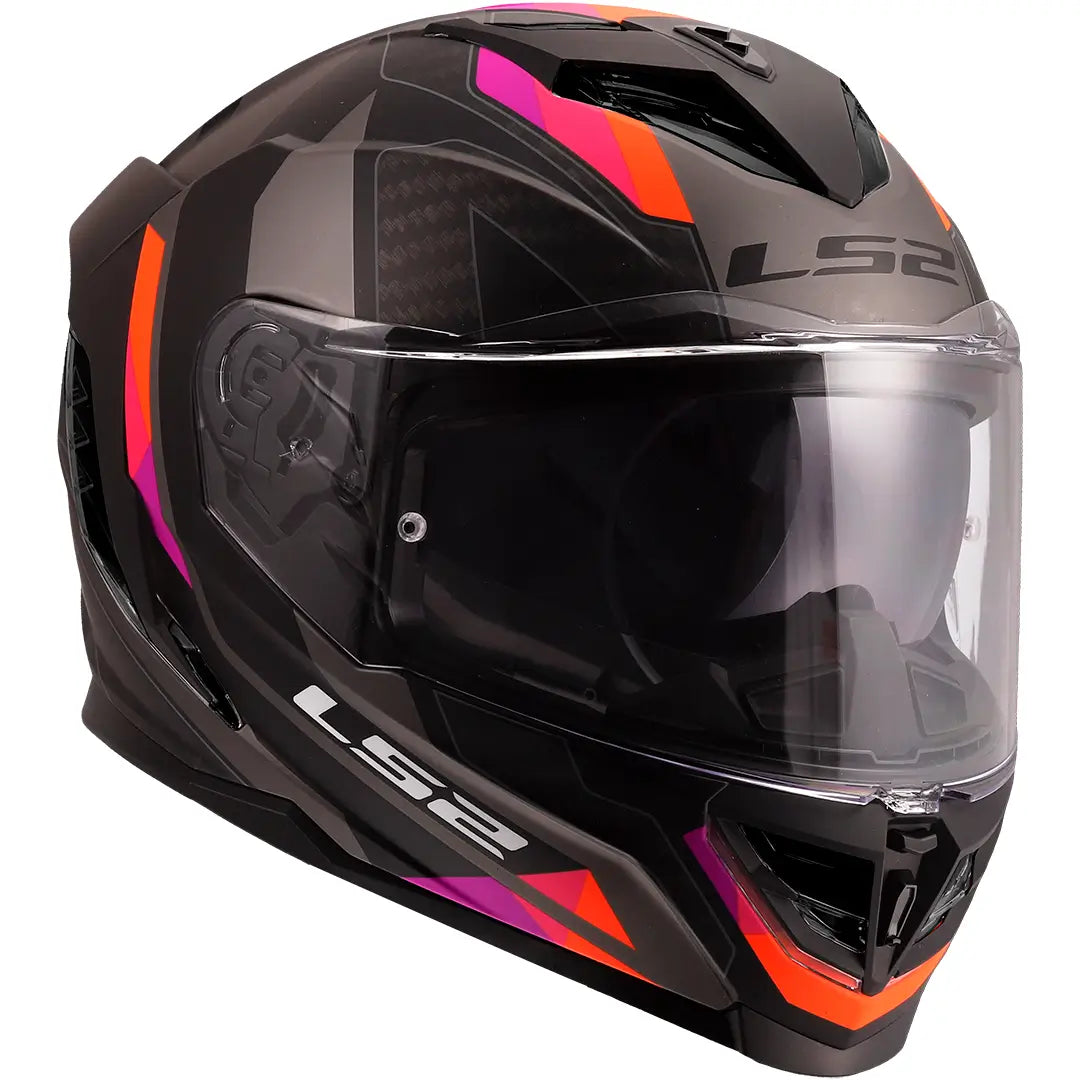 Casque LS2 FF818 Storm III Sporty - Gris/Lilas Mat