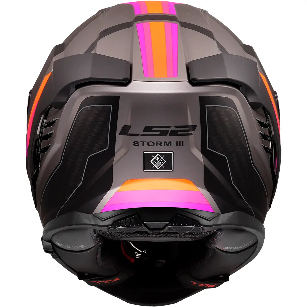 Casque LS2 FF818 Storm III Sporty - Gris/Lilas Mat