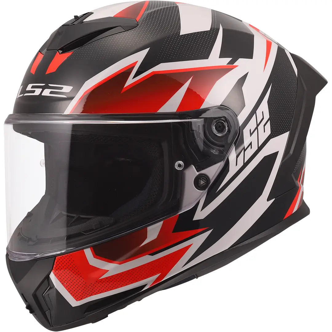LS2 FF820 Rapid III Xtrem Helmet - Black/White/Red Gloss