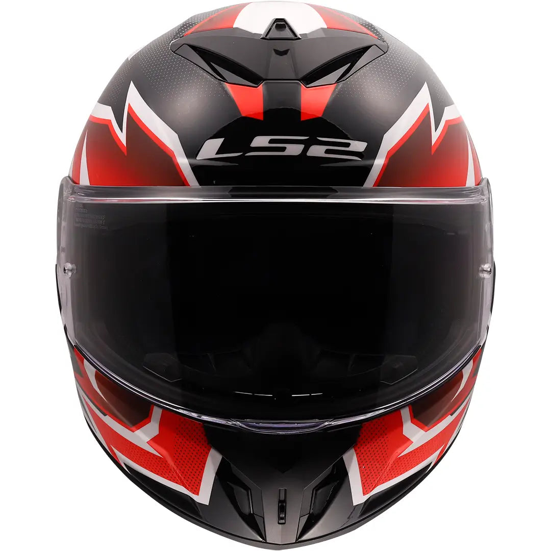 LS2 FF820 Rapid III Xtrem Helmet - Black/White/Red Gloss