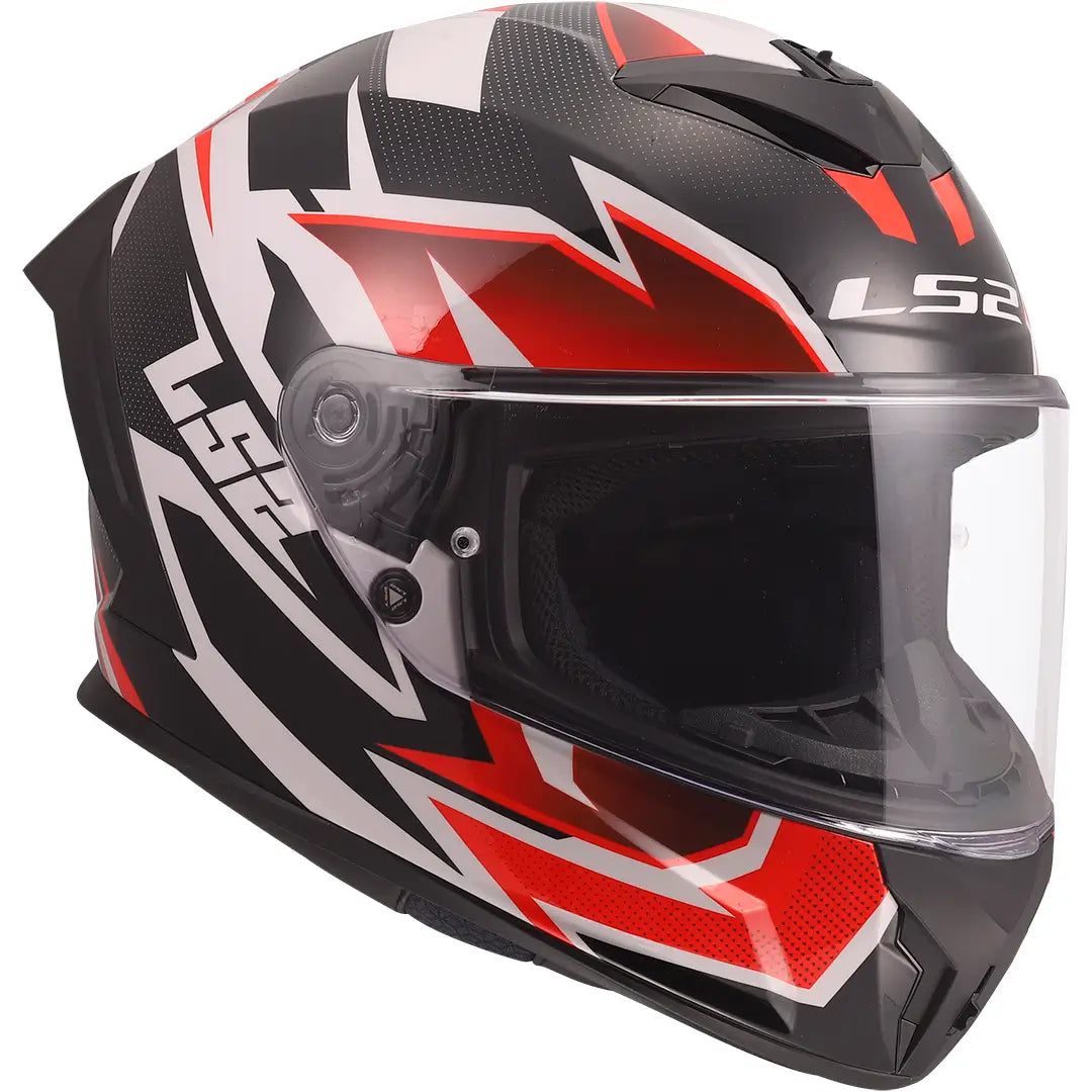 LS2 FF820 Rapid III Xtrem Helmet - Black/White/Red Gloss