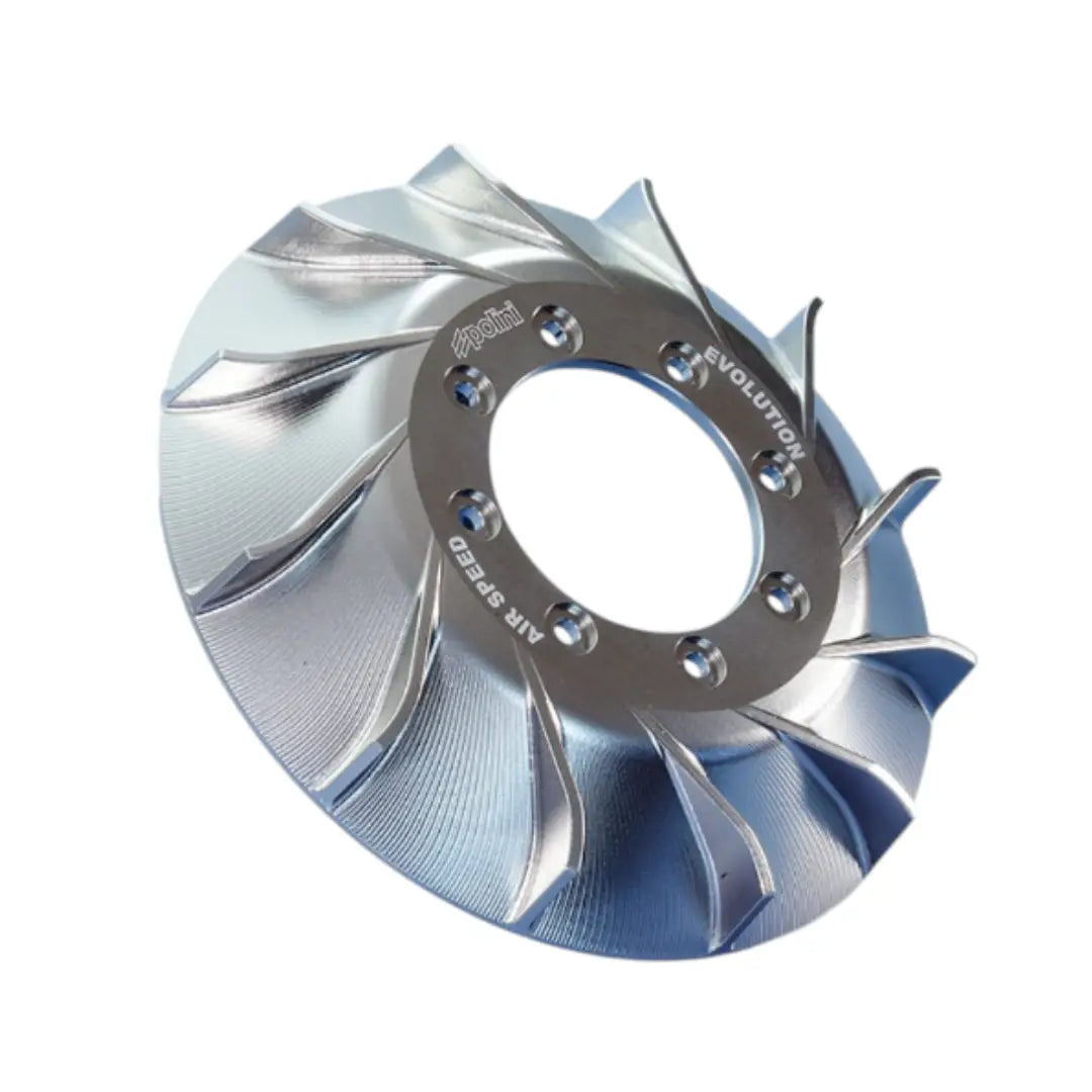Ventilador CNC Vespa small frame 8 tornillos gris Vespa Polini