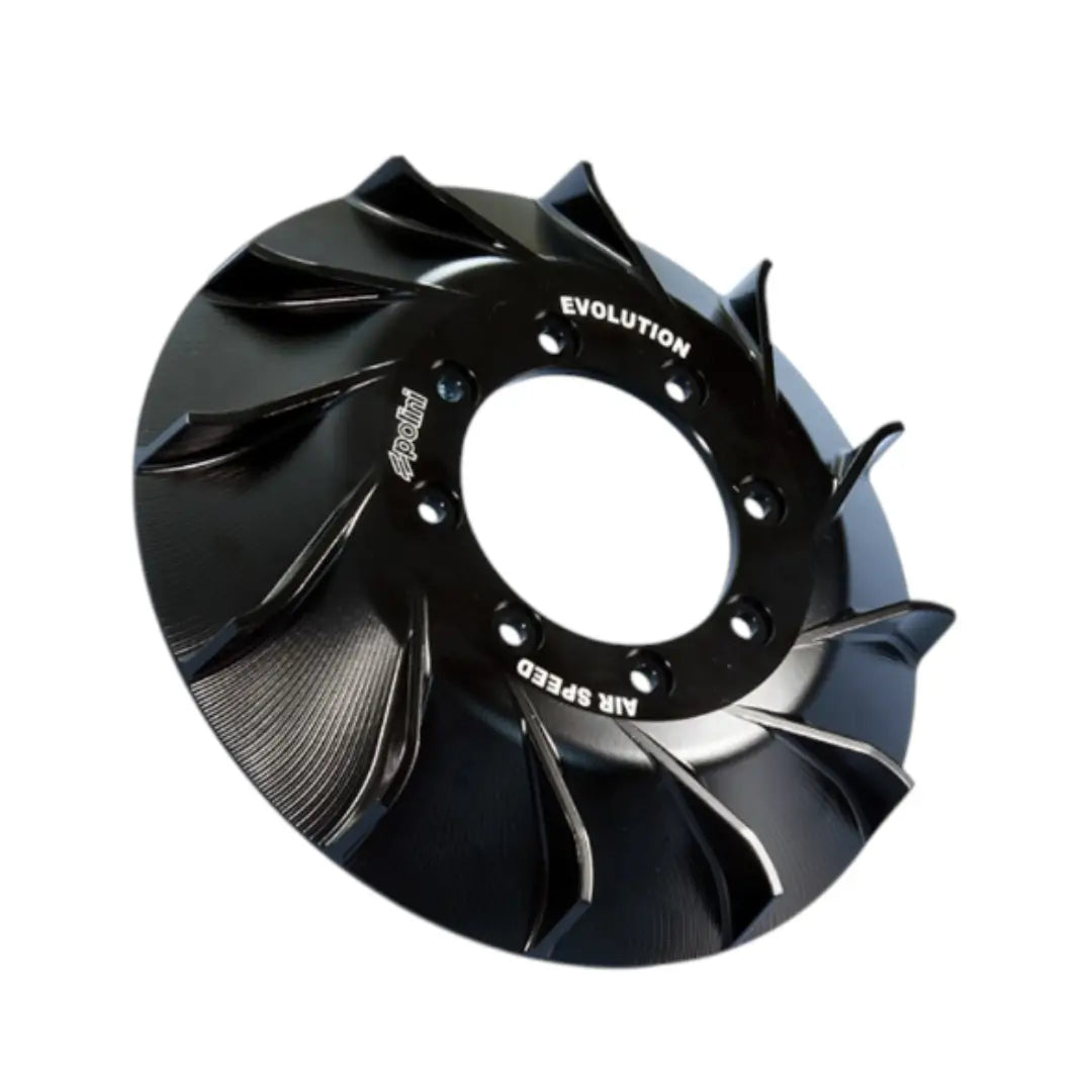 Ventilateur CNC Vespa small frame 8 vis noir Vespa Polini