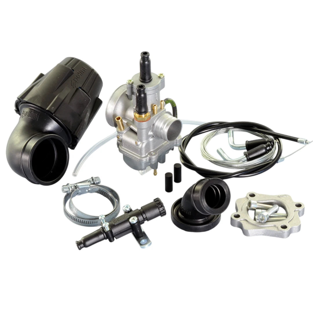 Kit carburateur CP 21mm pipe et filtre à air Minarelli horizontal Polini