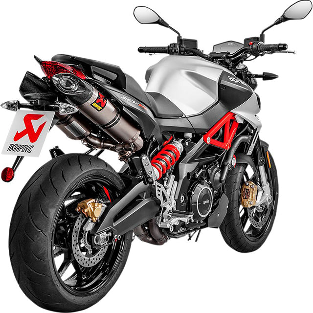 Échappement Akrapovic Slip-On Line Doble Aprilia Shiver 900 17-20 (CE) - titane