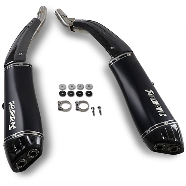 Escapes Akrapovic Slip-On BMW K1600B/Grand America 18-20 (CE) titânio-preto-carbono