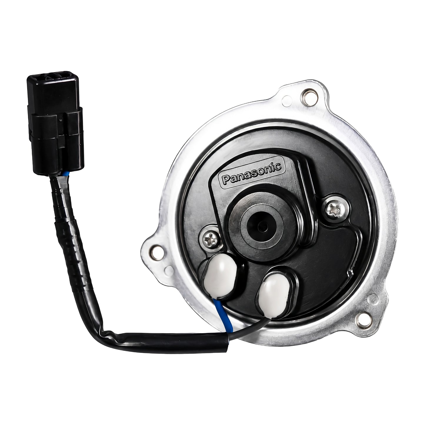 Vista exterior del motor ventilador Honda CRF 250 L para sistema de refrigeración de la motocicleta.