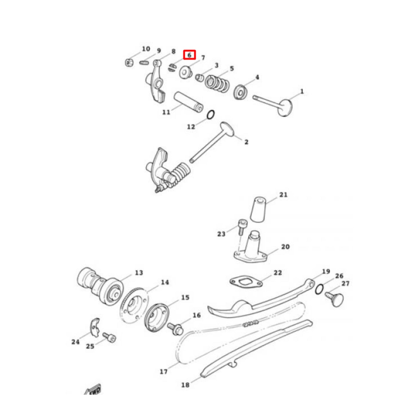 Demi-cônes de soupapes Yamaha X-Max 125 06-13