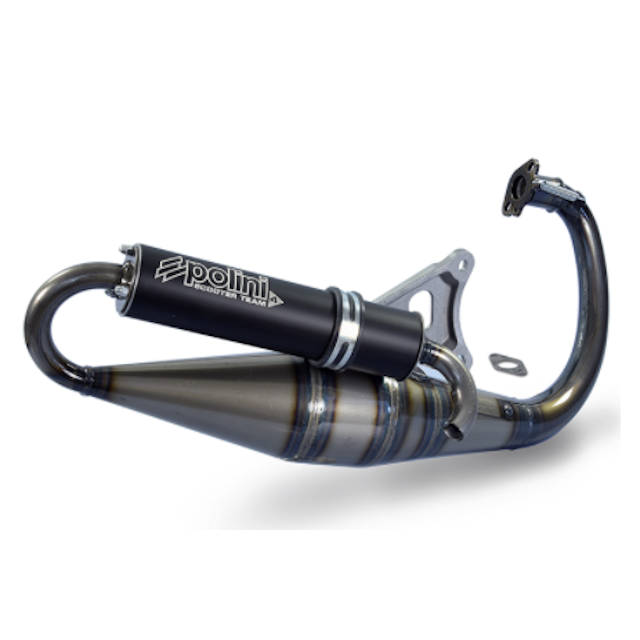 Polini Team 4 Exhaust 70cc Minarelli vertical