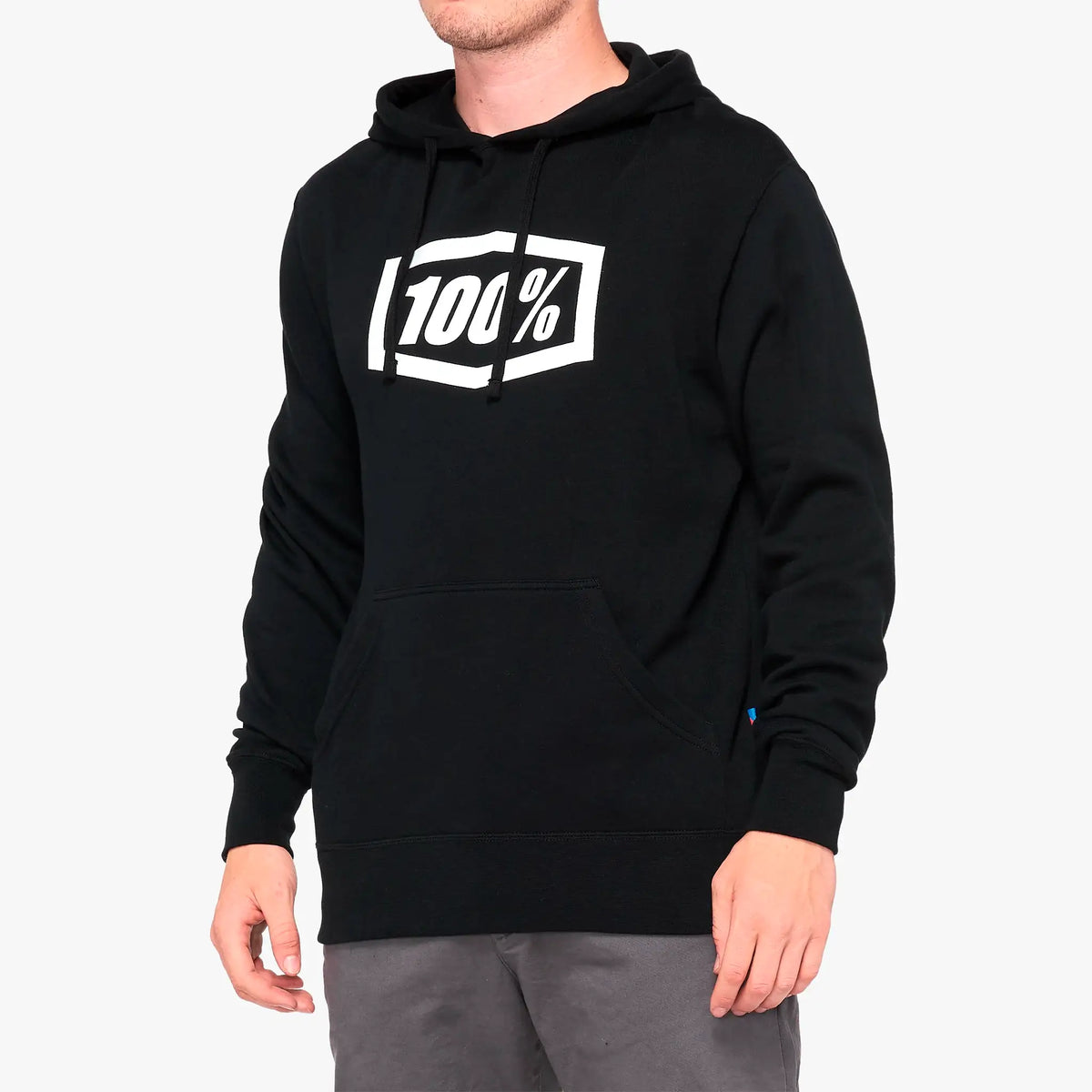 Sudadera 100% Icon Pullover Hoodie Fleece - Negro