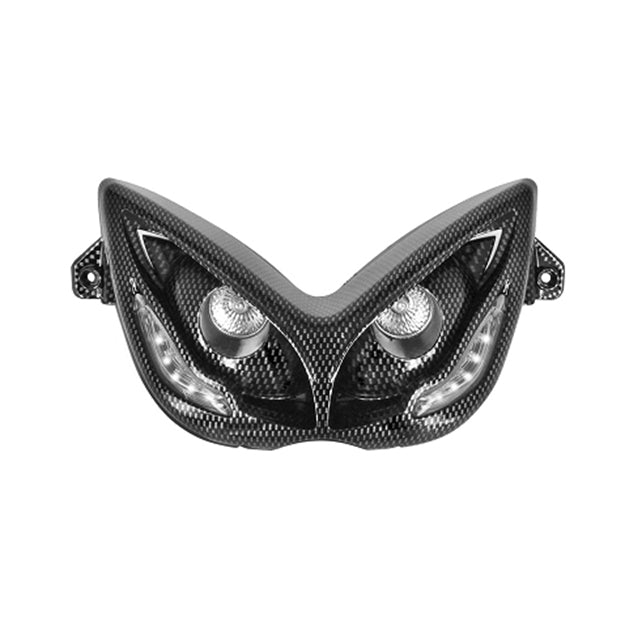Ótica dupla com angel eyes LED Yamaha Aerox TNT