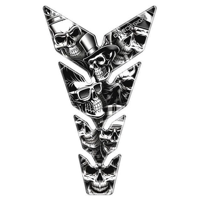 Protector depósito Skull Party Black & White Puig 20594N