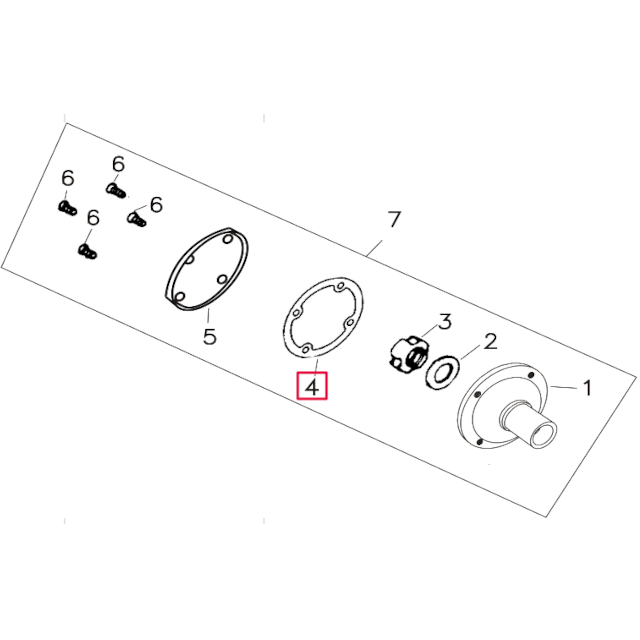 Junta papel volante inercia Pitbike motor 150-3 YX 208-14-4