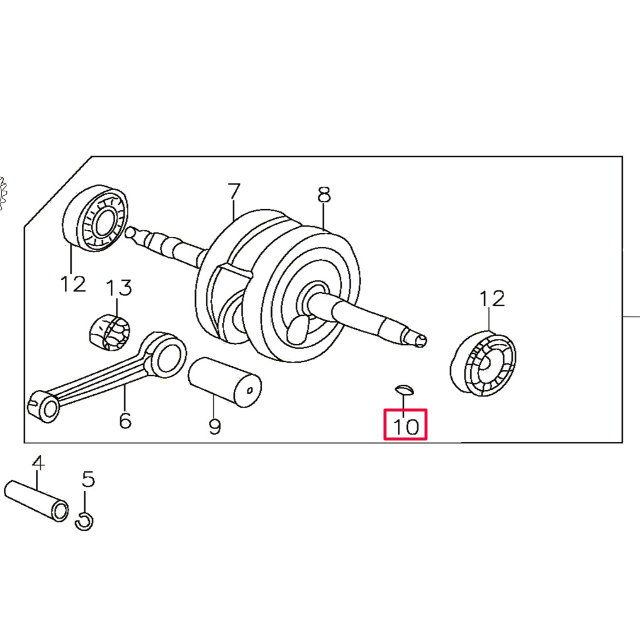 Chaveta encendido Pitbike motor 150-3 150-5 YX 208J001