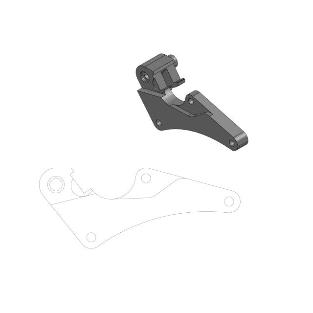 Adaptador pinza de freno Honda CR 125 R 95-03 Moose Racing