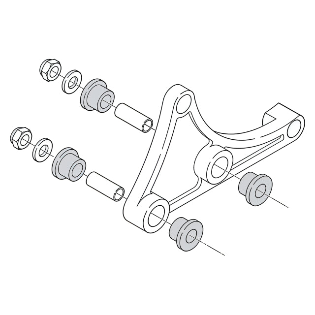 Support for Exhaust MBK Nitro Yamaha Aerox Evolution 3 Polini