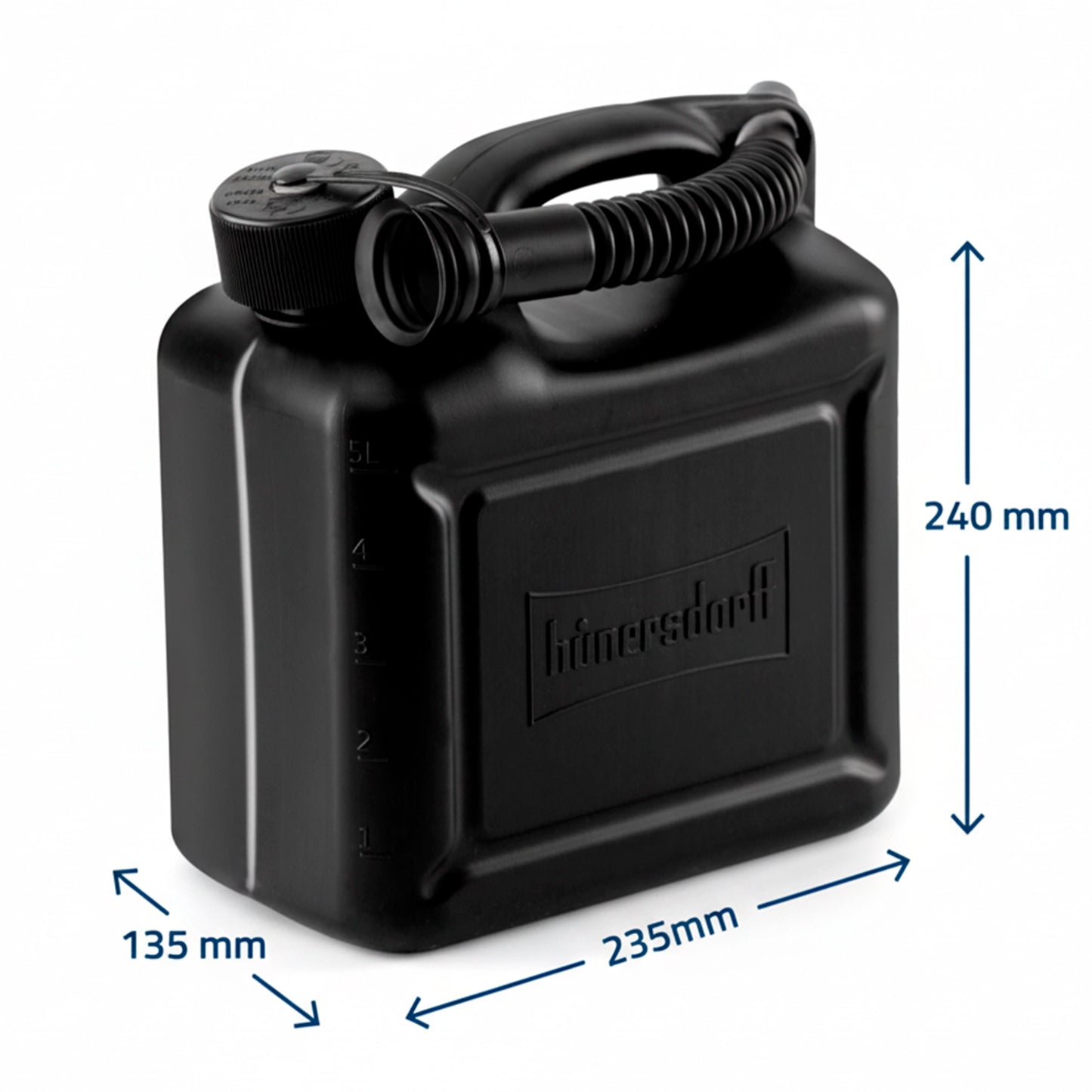 Bidon pour essence 5 litres - noir