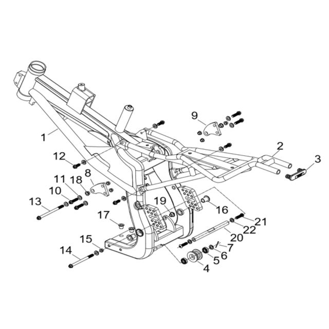 Casquillo fijación motor Pitbike YCF Mini GP