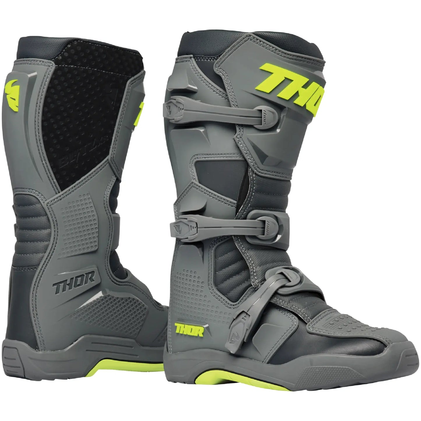 Botas MX Thor Blitz XR - Gris/Amarillo