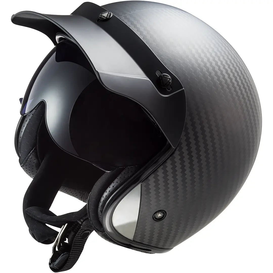 Casco LS2 OF601 Bob II Carbon - Carbono Mate