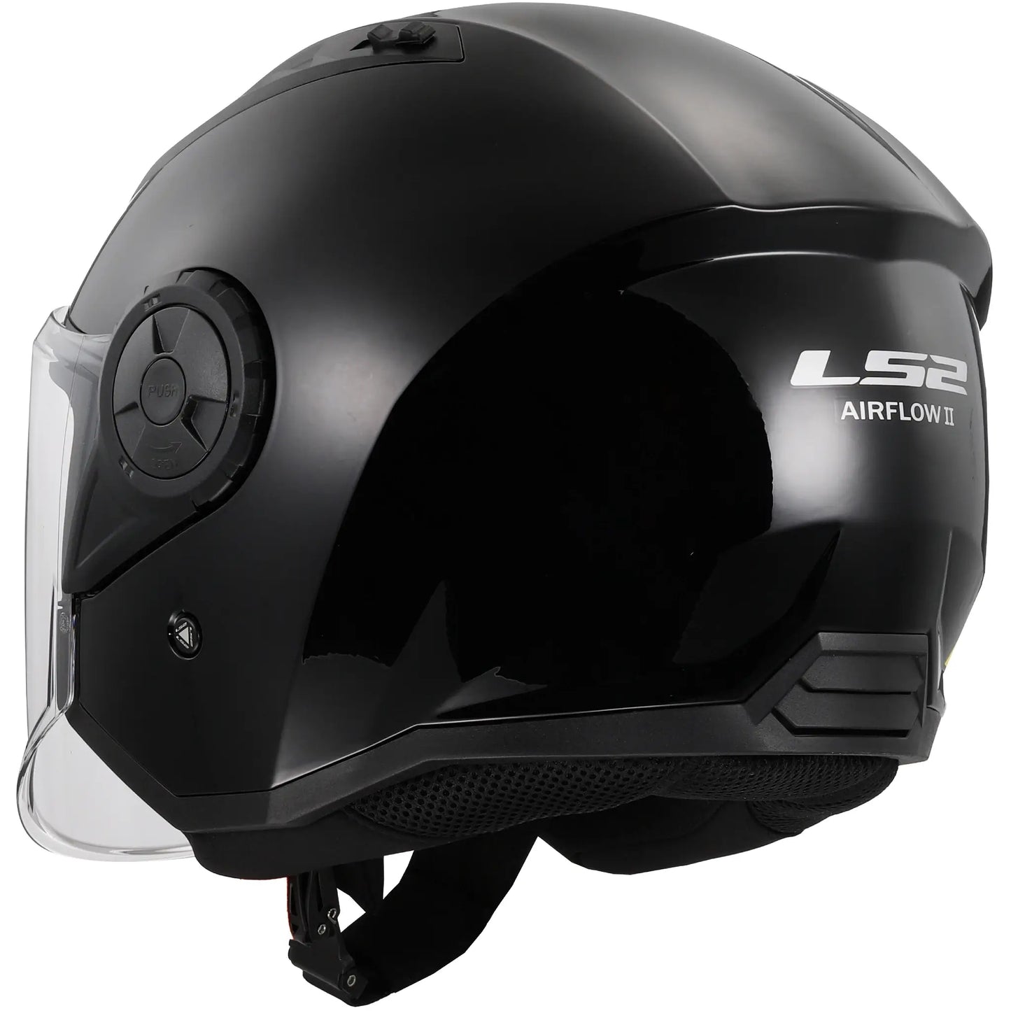 Casco LS2 OF616 Airflow II Solid - Negro Brillo