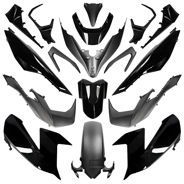 Kit carenados Honda Forza 125 / 300 21-23 negro TNT 367321