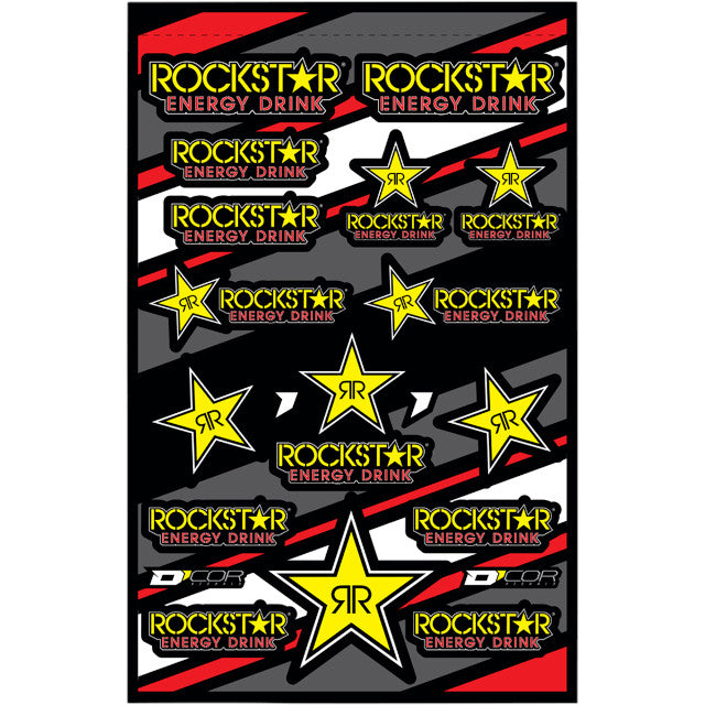 Kit de pegatinas Rockstar varias medidas D'Cor 40-90-601