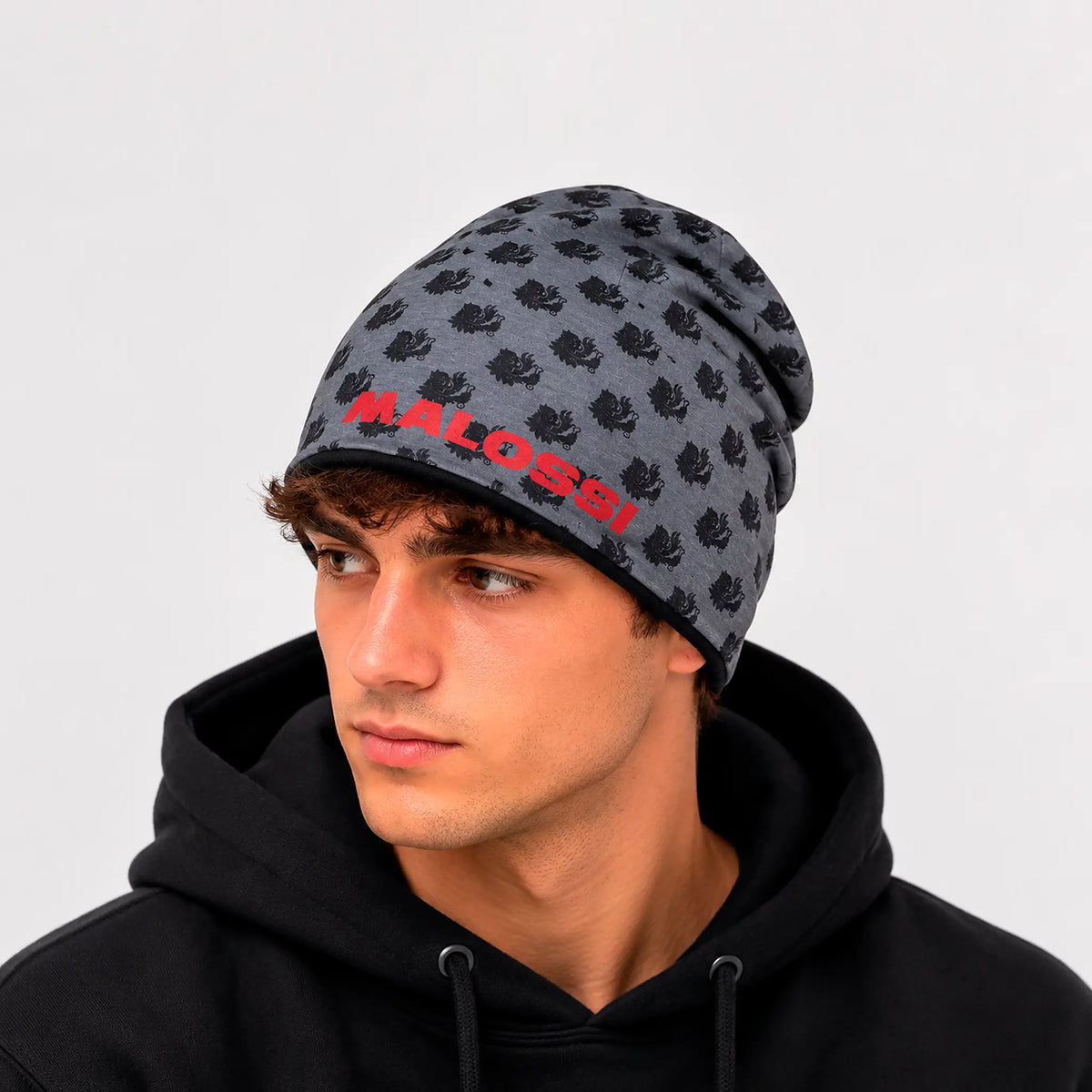 Gorro Malossi - Negro/Gris