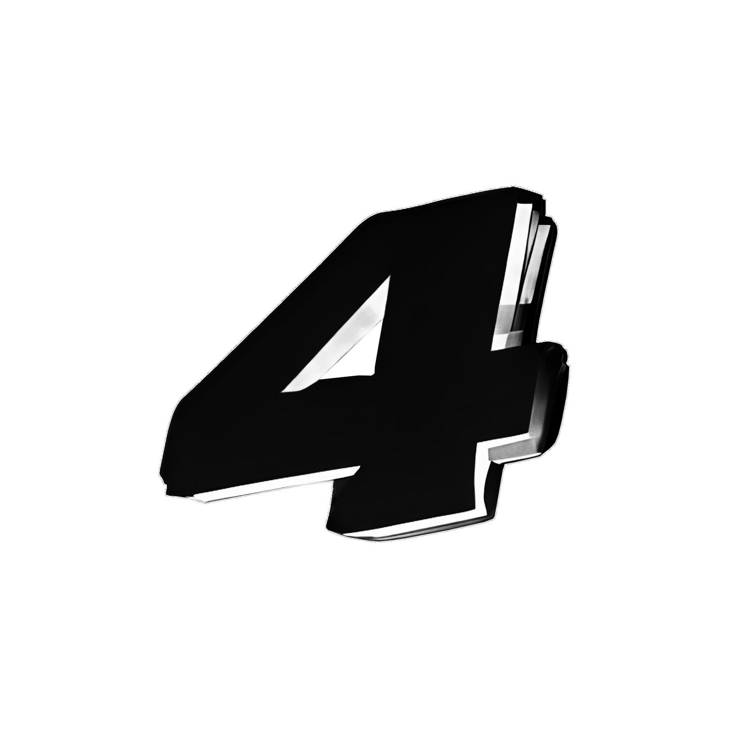 Autocolante Número 4 Preto PUIG