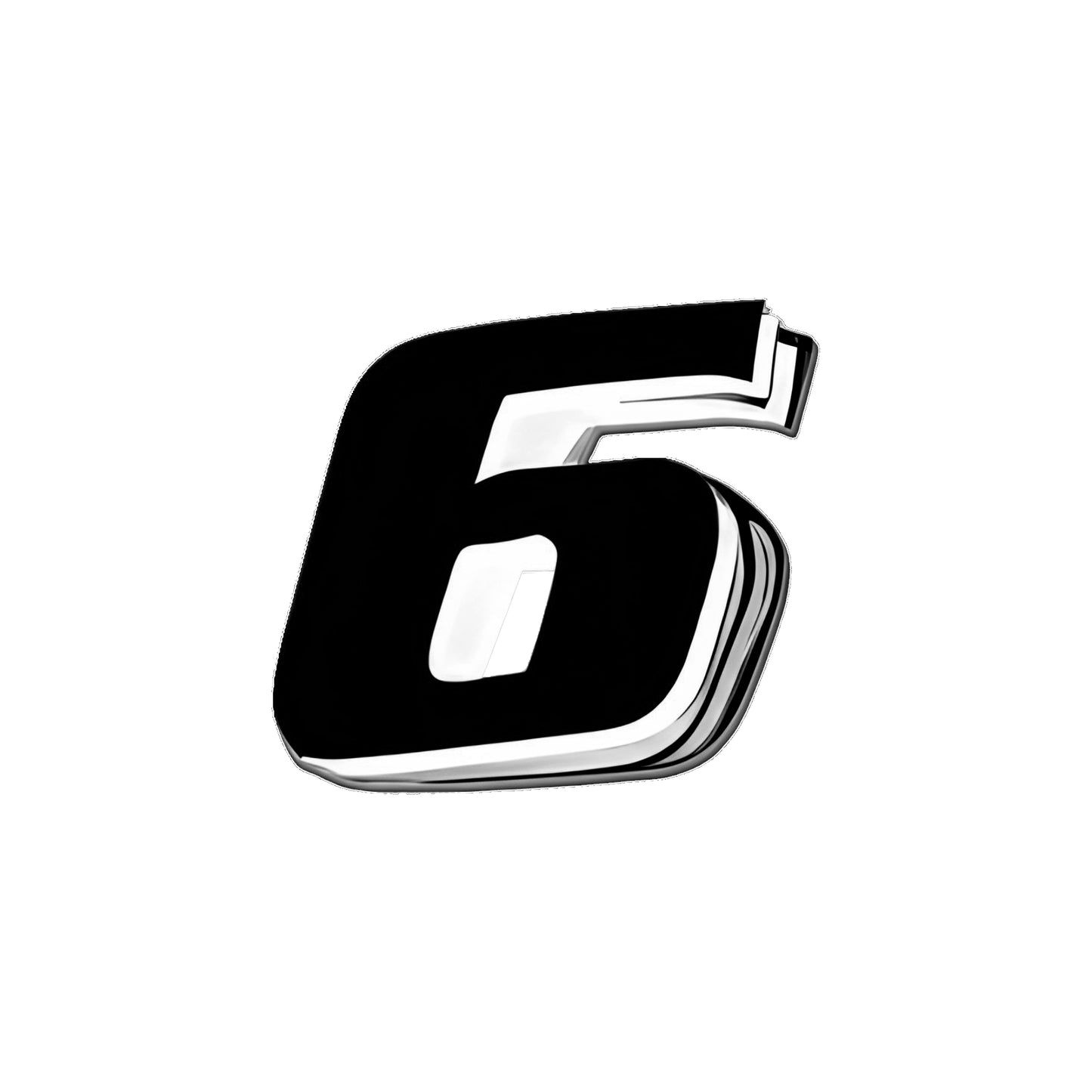 Autocolante Número 6 Preto PUIG