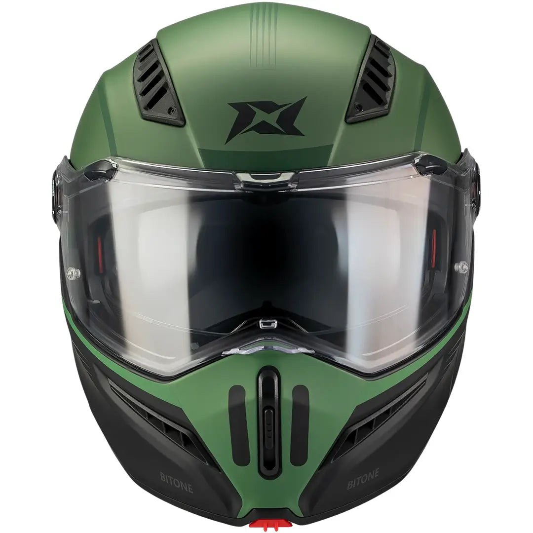 Casco Axxis Ghostfighter SV Bitone C6 - Negro/Verde Mate