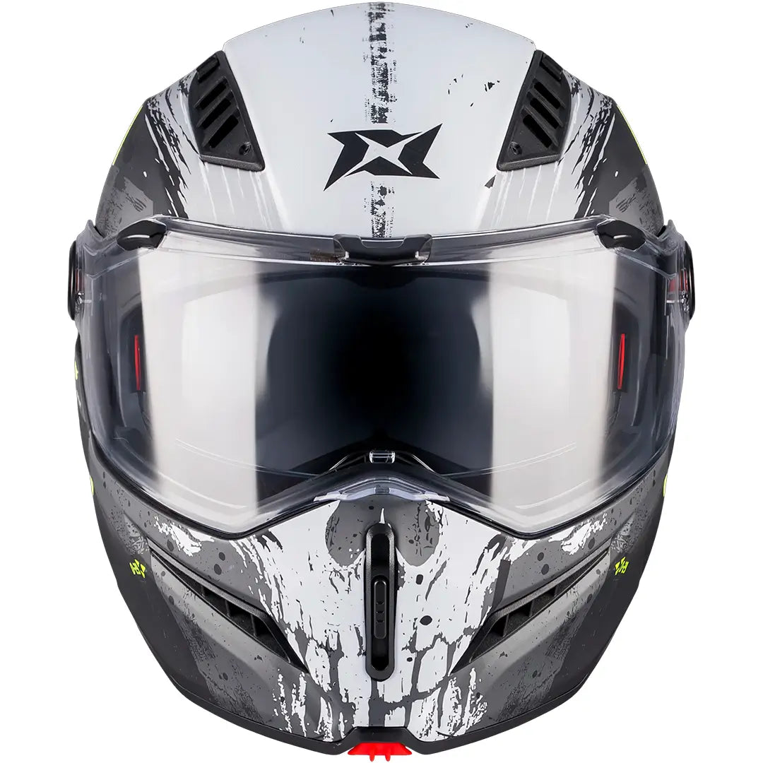Axxis Ghostfighter SV D-29 B2 Helmet - Black/White/Matte Yellow