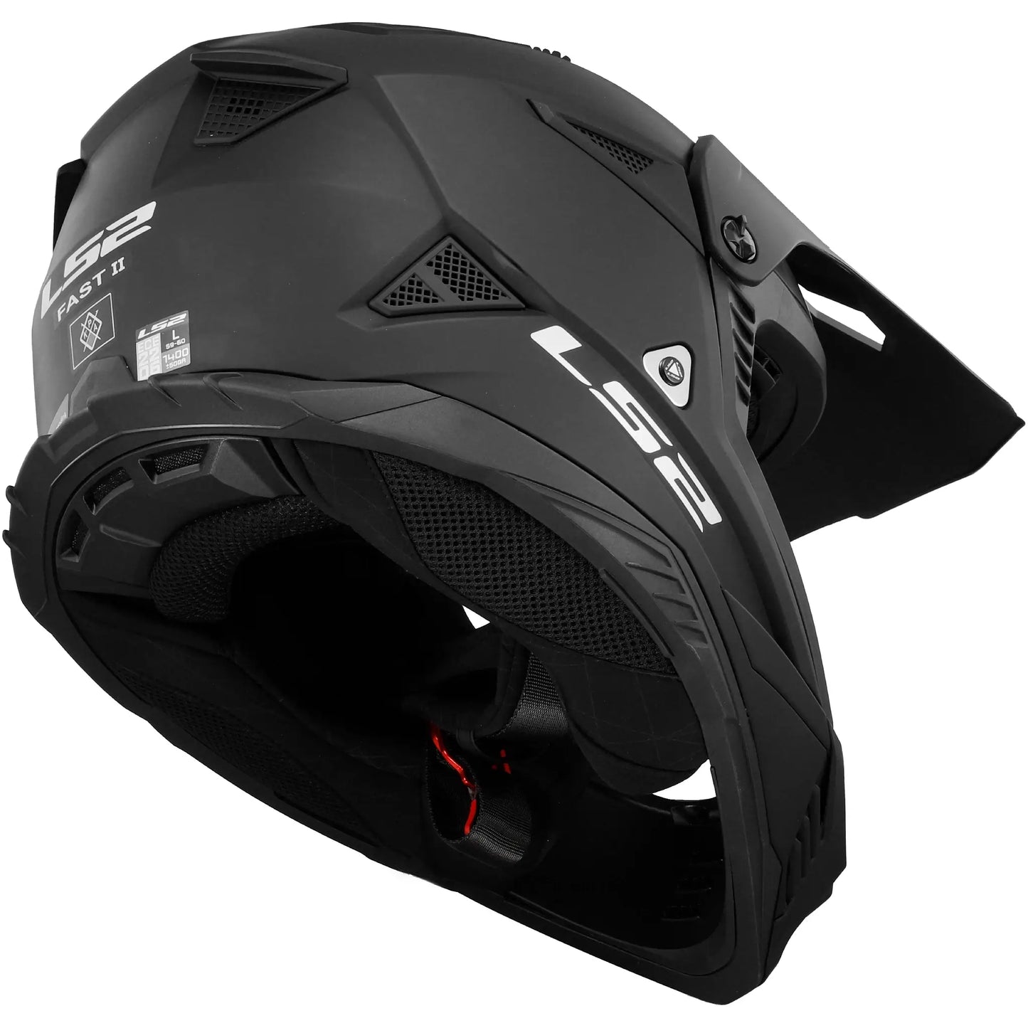 Casco LS2 MX708 Fast II Solid - Negro Mate