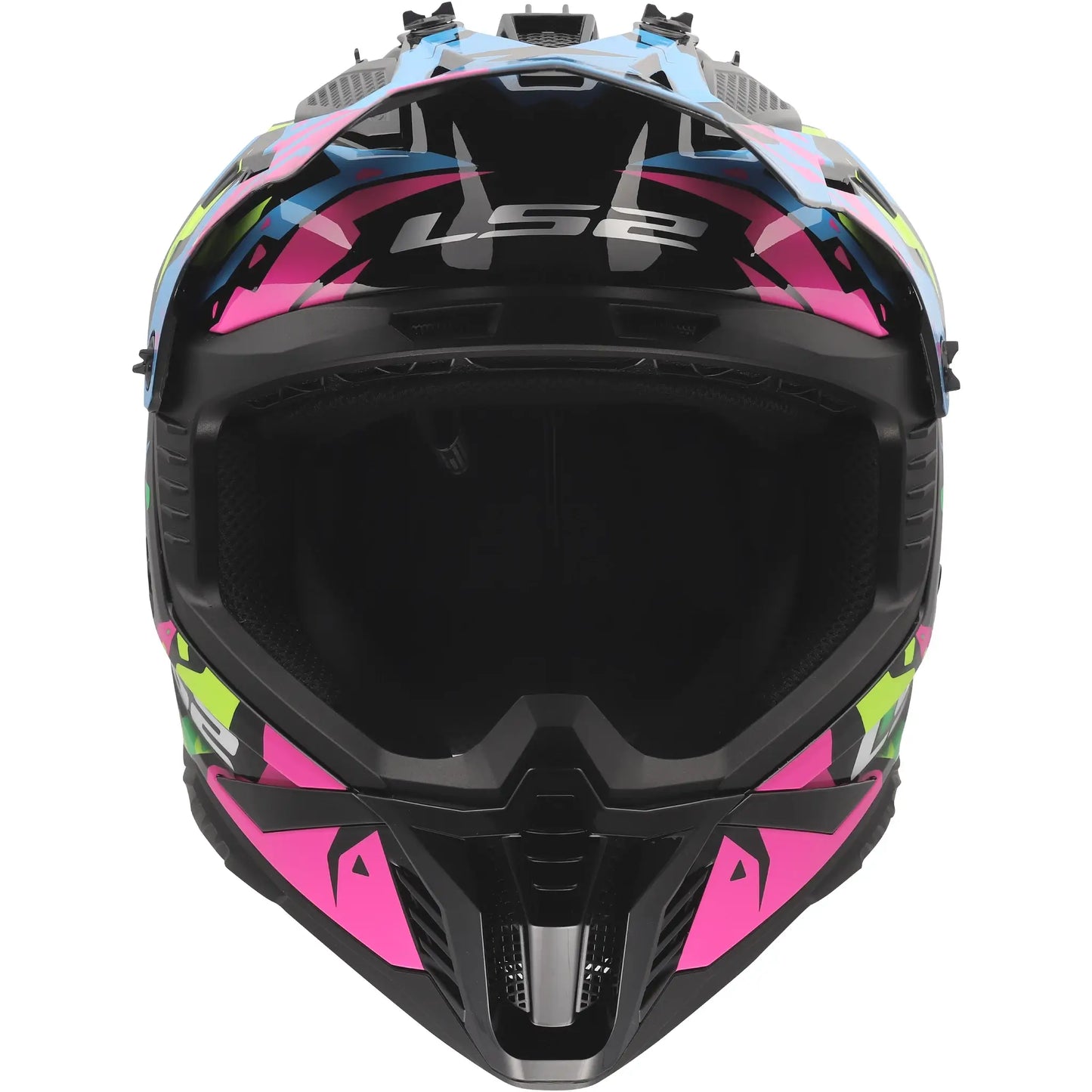 Casco LS2 MX708 Fast II Grotesk - Multicolor Brillo