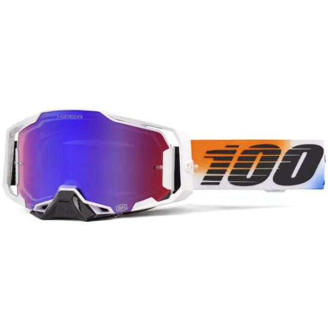 100% Armega United Offroad goggles / Hiper blue mirror lens