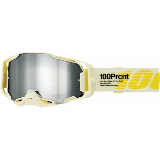 Offroad goggles 100% Armega Barely crystal silver mirror